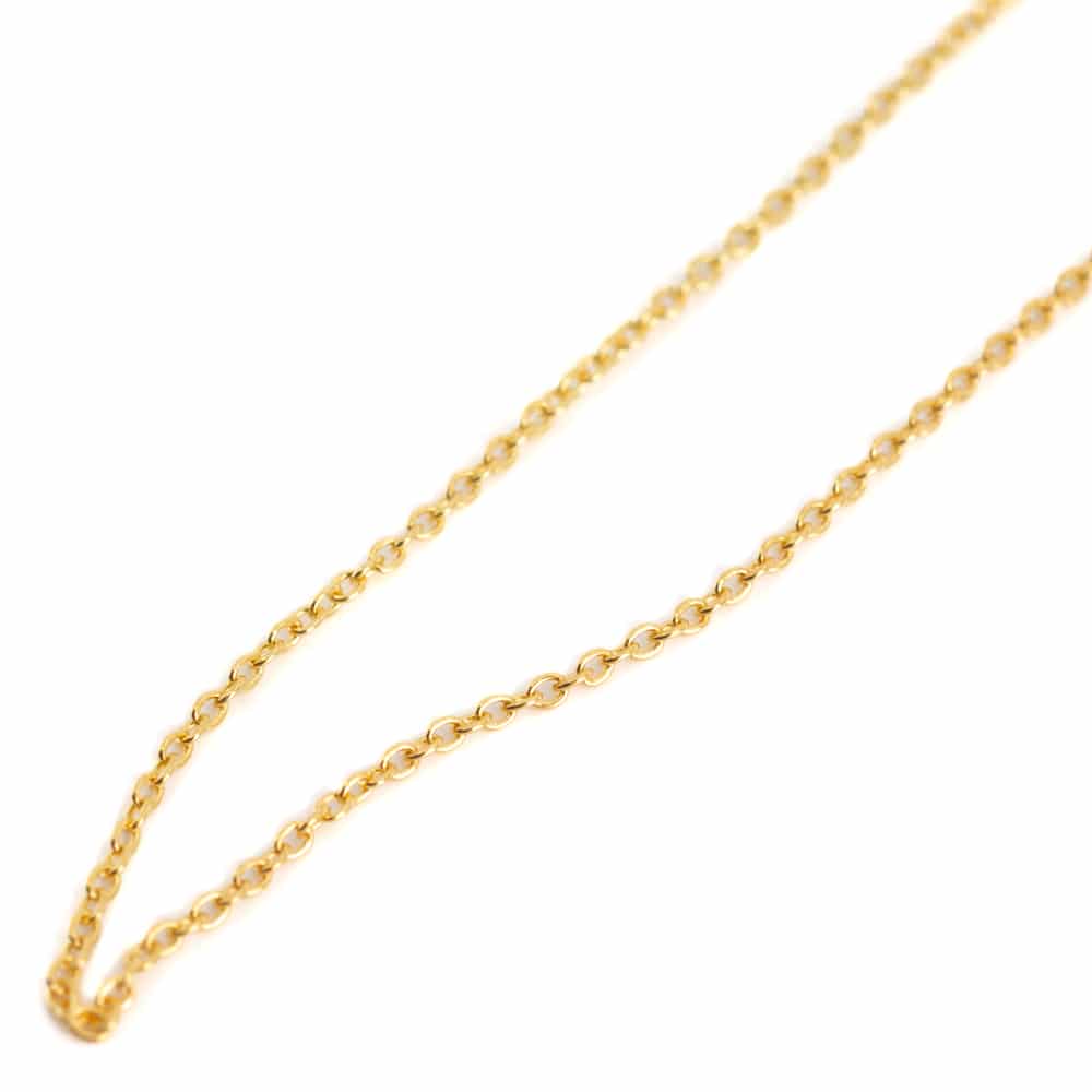 Necklace 925 Silver - Gold Plated (45 cm)