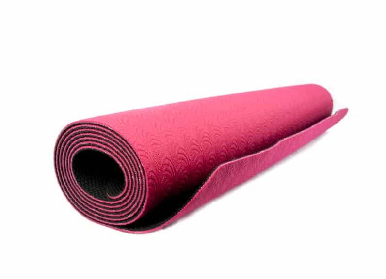 pink TPE yoga mat
