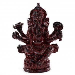 Ganesha Statue Dark Red (12 cm)