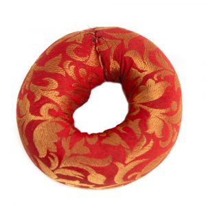 Singing Bowl Cushion Ring Shaped Red (10 x 3 cm)