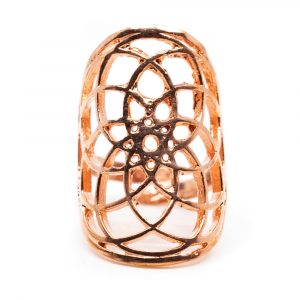 Adjustable Ring Seed of Life Copper (30 mm)