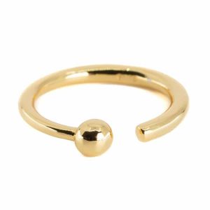 Adjustable Ring Sphere Copper Gold Colored