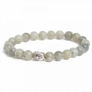 Gemstone Bracelet Labradorite with Buddha