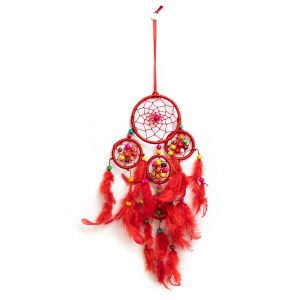 Dreamcatcher with Red and Coloured Beads