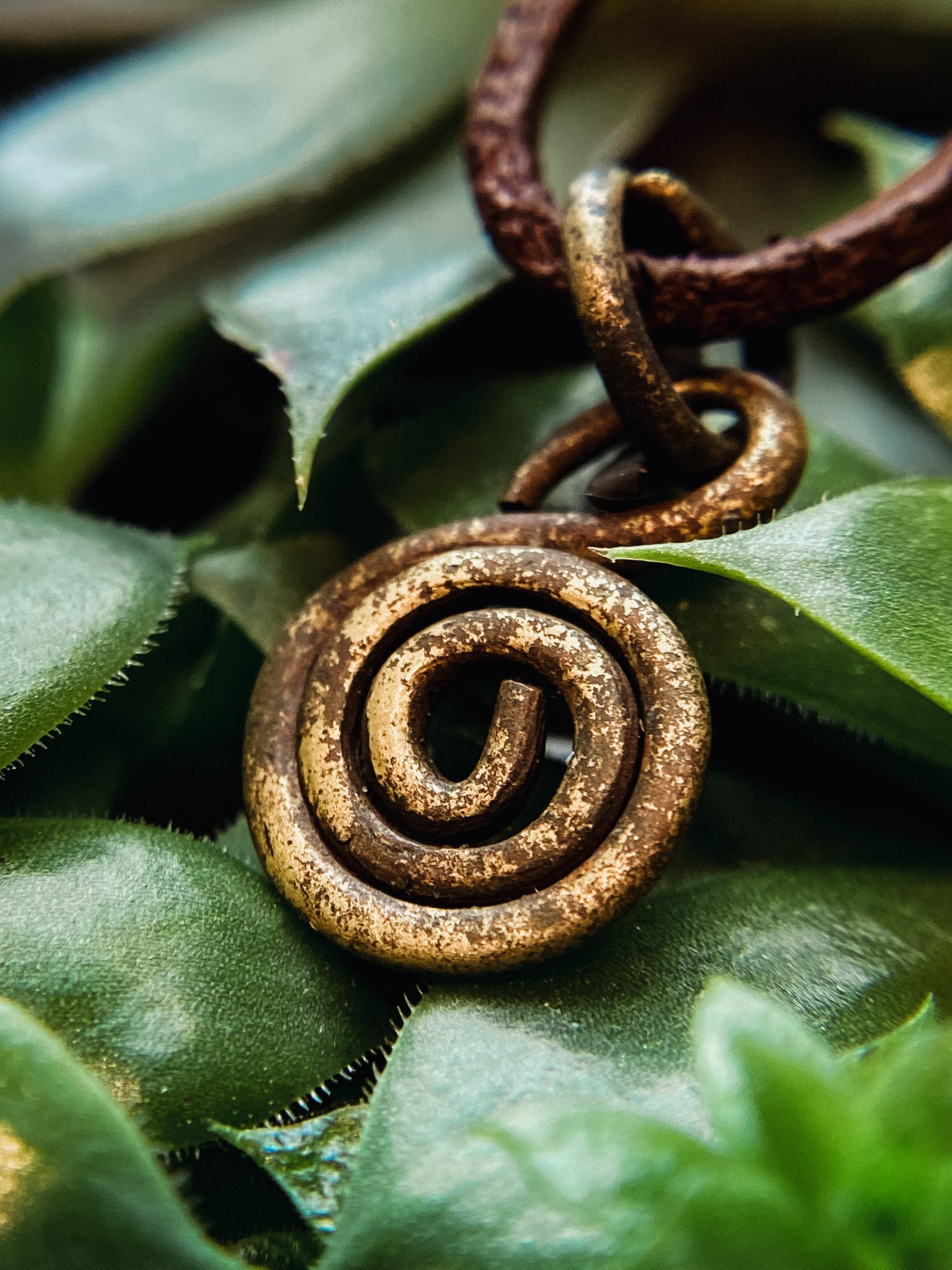 celtic metal spiral decoration