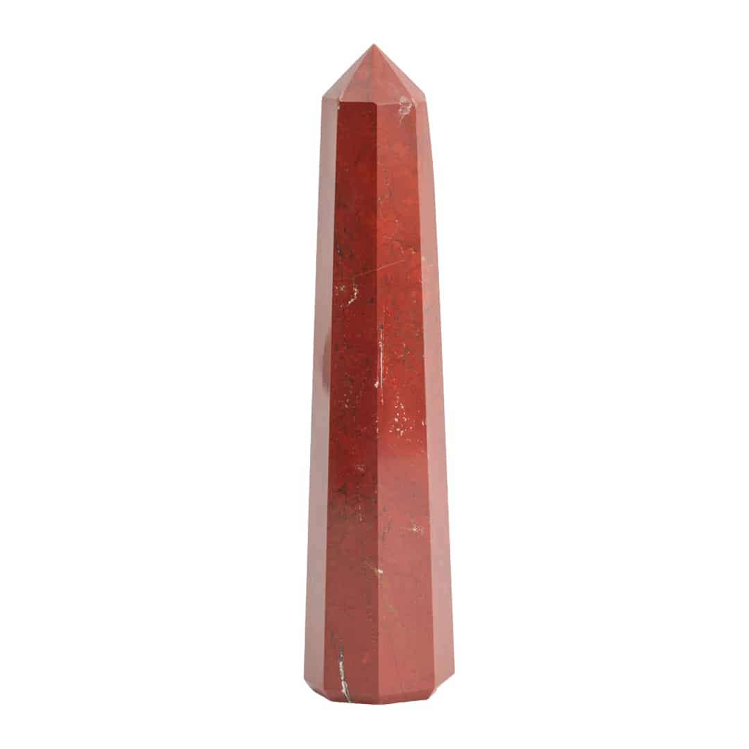 Gemstone Obelisk Point Red Jasper - 120-150 mm