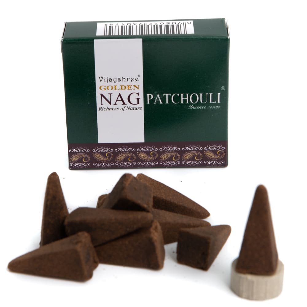 Golden Nag Patchouli Incense Cones (1 Pack)