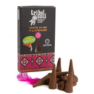 Tribal Soul White Sage and Lavender Backflow Incense Cones (1 pack)
