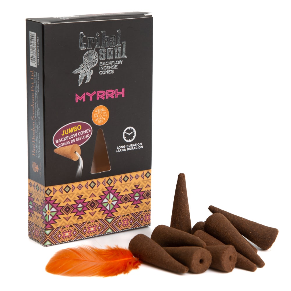 Tribal Soul Myrrh Backflow Incense Cones (1 Pack)