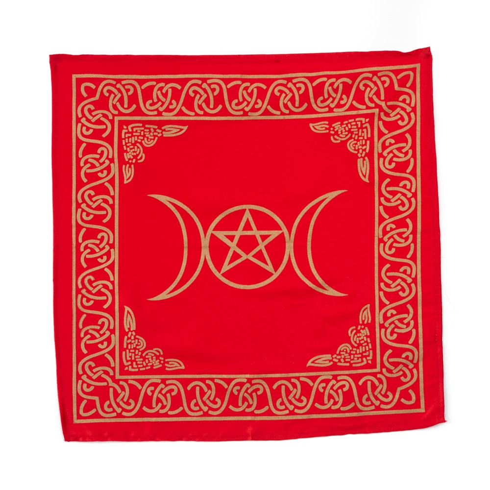 Altar Cloth Pentagram Red (50 x 50 cm)