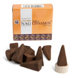 Golden Nag Cinnamon Incense Cones (1 pack)