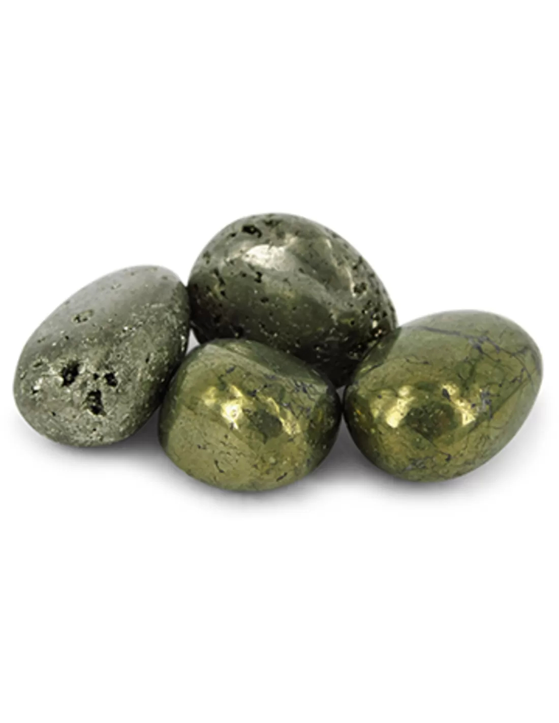 Pyrite Gemstones 100 grams Hand-polished from Peru Three Pieces